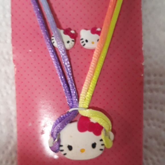 Hello Kitty Sanrio Other - HELLO KITTY Sanrio Necklace and Earrings Set NEW